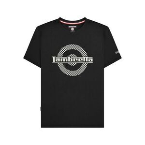 Lambretta Mens Target Two Tone T-Shirt / Black